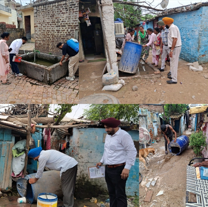 ਸਿਹਤ ਵਿਭਾਗ ਨੇ ਮੱਛਰ ਦੇ ਲਾਰਵੇ ਦਾ ਕੀਤਾ ਨਿਰੀਖਣ :’ਡੇਂਗੂ ਤੋਂ ਸਾਵਧਾਨੀ ਵਰਤਣ ਤੇ ਜਾਗਰੂਕਤਾ ਦੀ ਜ਼ਰੂਰਤ’ – ਡਾ. ਪ੍ਰੀਤ ਮੋਹਨ ਸਿੰਘ ਖੁਰਾਣਾ   