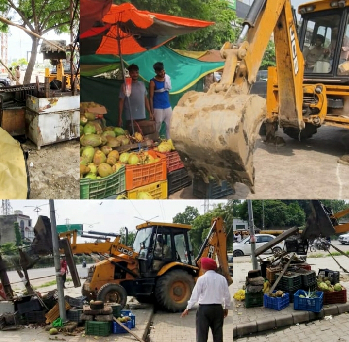 ਲੁਧਿਆਣਾ ਦੇ ਚੰਡੀਗੜ੍ਹ ਰੋਡ ‘ਤੇ 32 ਸੈਕਟਰ ‘ਚ ਗਲਾਡਾ ਵਲੋਂ ਕਾਰਵਾਈ – ਗੈਰ-ਕਾਨੂੰਨੀ ਢੰਗ ਨਾਲ ਲਗਾਈਆਂ ਜਾ ਰਹੀਆਂ ਰੇਹੜੀਆਂ/ਫੜ੍ਹੀਆਂ ਹਟਾਈਆਂ
