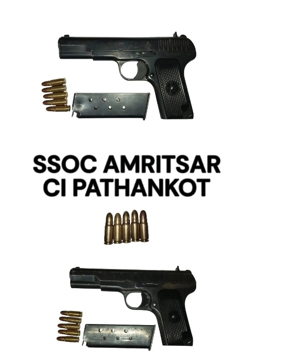 SSOC ਅੰਮ੍ਰਿਤਸਰ ਵੱਲੋਂ ਵੱਡਾ ਗੈਂਗਸਟਰ ਮਾਡਿਊਲ ਬੇਨਕਾਬ, ਤਿੰਨ ਗ੍ਰਿਫਤਾਰ—ਹਥਿਆਰ ਤੇ ਗੋਲਾ-ਬਾਰੂਦ ਬਰਾਮਦ