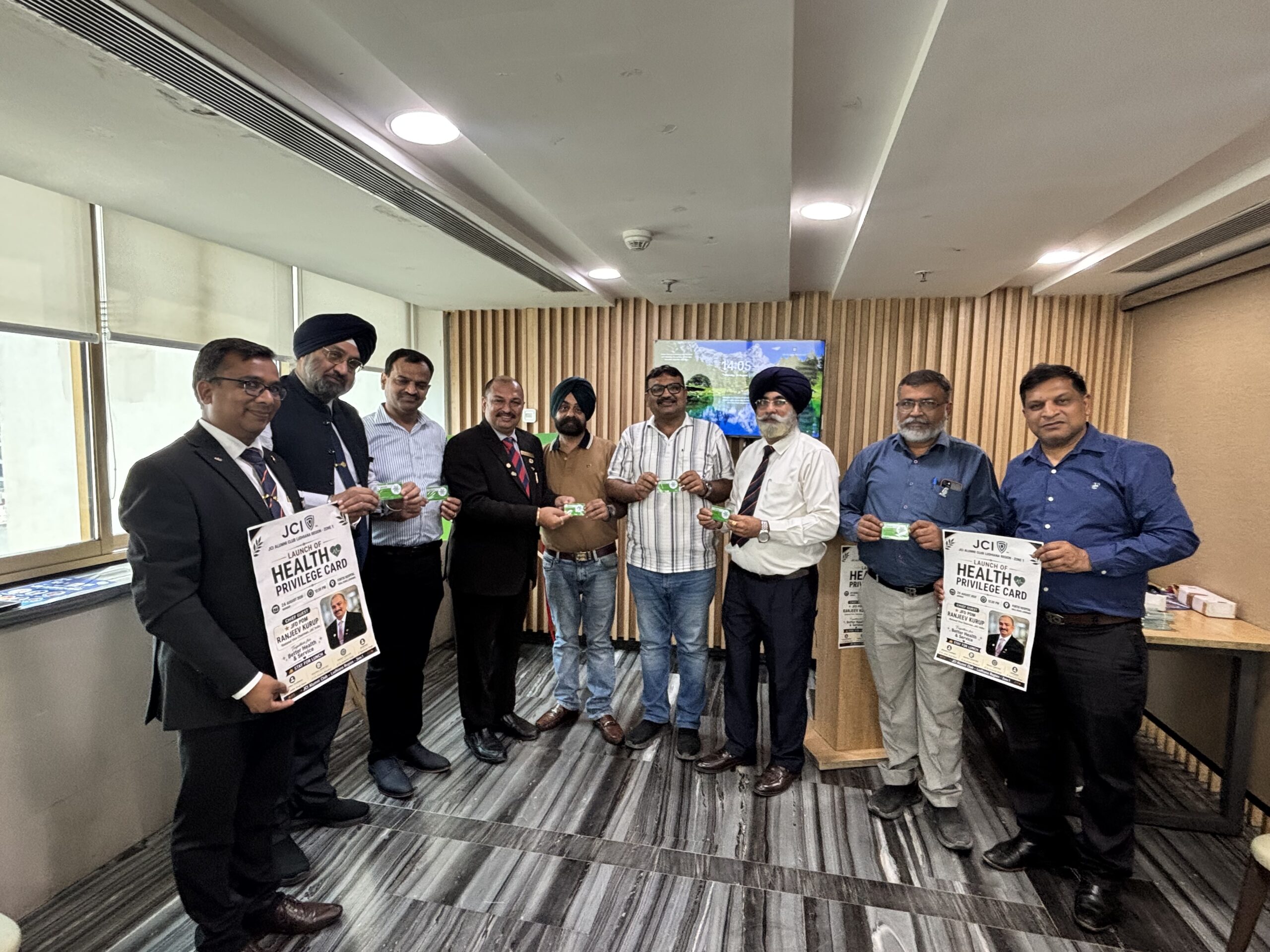 JCI ALUMNI CLUB LUDHIANA REGION  LAUNCHES HEALTH PRIVILEGE CARD