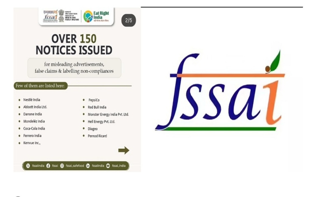 FSSAI ਦਾ ਵੱਡਾ ਐਕਸ਼ਨ, 150 ਤੋਂ ਵੱਧ ਨੋਟਿਸ; Nestlé ਤੋਂ Domino’s ਤੱਕ ਕਈ ਕੰਪਨੀਆਂ ਘੇਰੇ ’ਚ